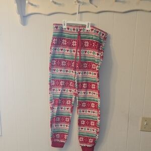 Secret Treasures Red and Green Plush Pajama Pants